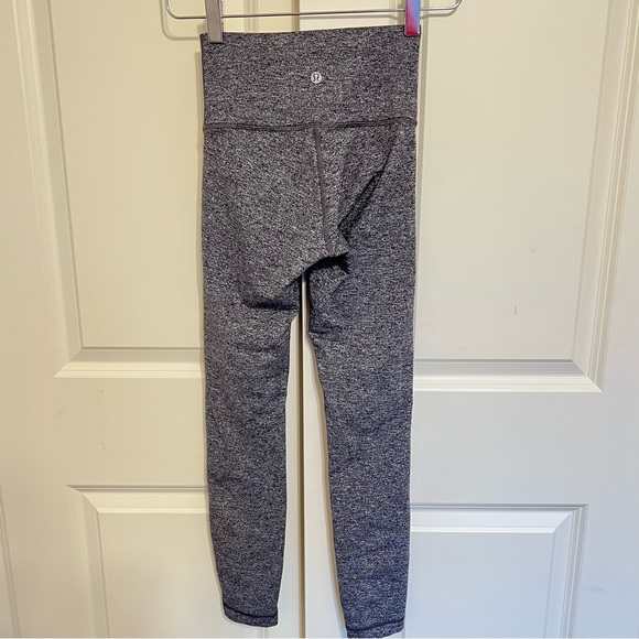 Lululemon Wunder Under Tight 2 Leggings Womens Hi-Rise Heathered Black 25” Run - Picture 2 of 9